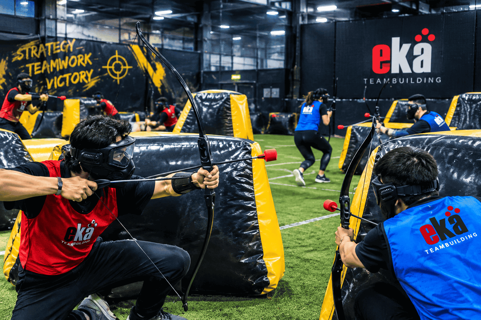 Combat archery tag in Singapore