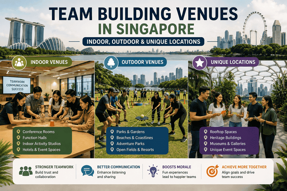 Team Building Venues in Singapore Indoor, Outdoor & Unique Locations